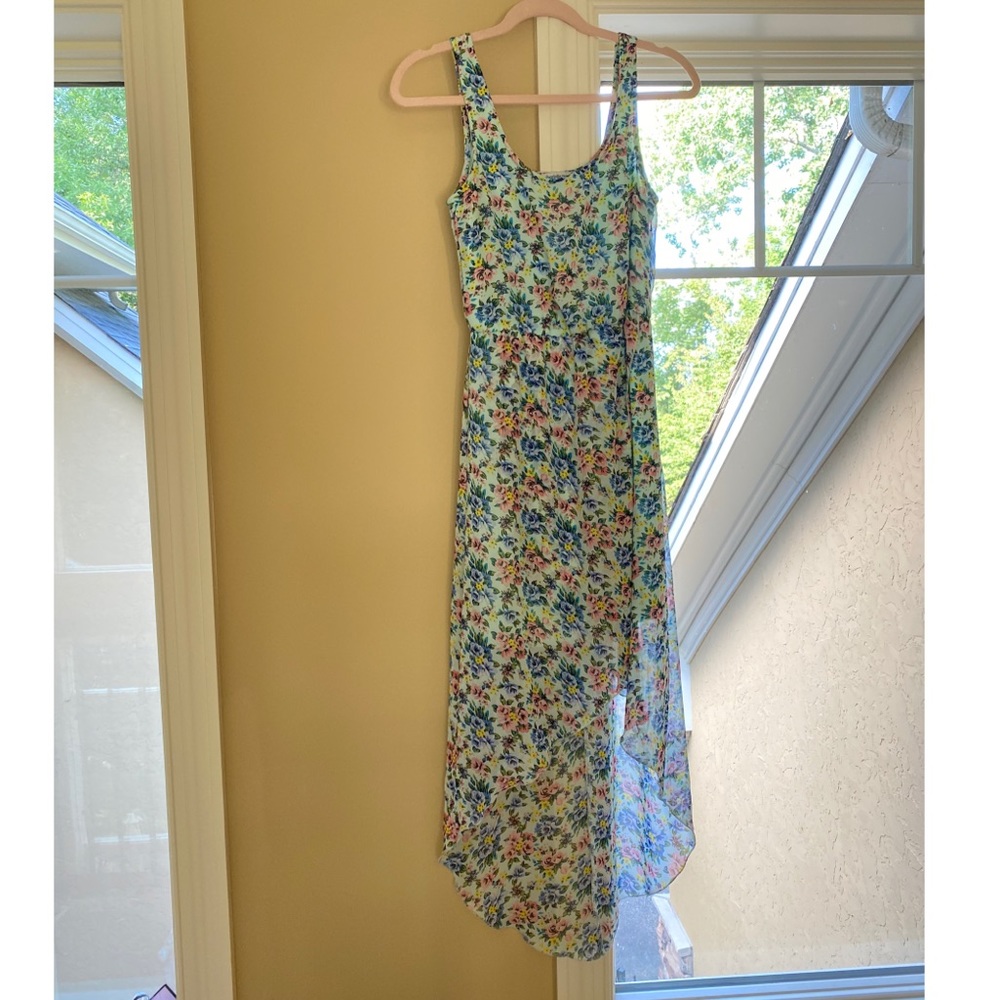 Floral high low dress